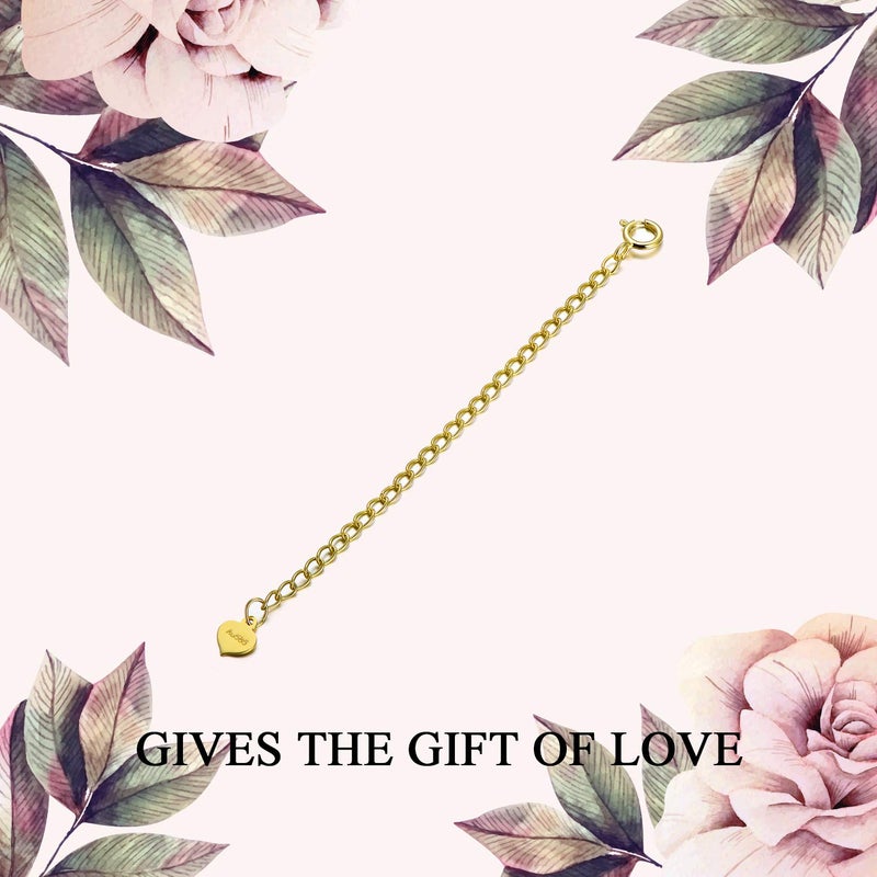 SISGEM 14K Solid Gold Chain Necklace Extender 3 Inch, Real Gold Durable Adjustable Extenders for Gold Necklace Bracelet - Image 5